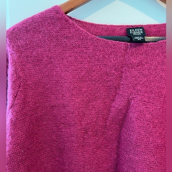 Eileen Fisher Kid Mohair Cropped Sweater - Picture 4 of 16